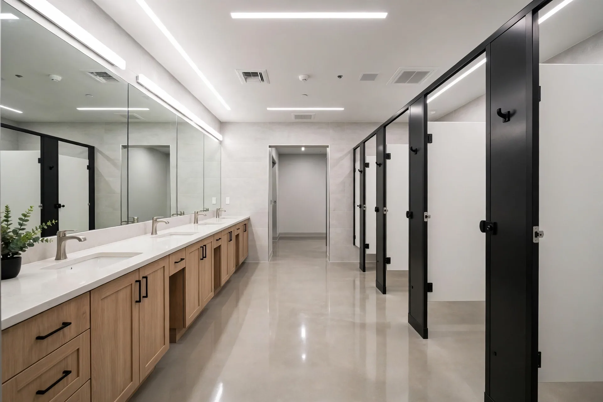 Commercial Bathroom Remodeling — Office Restroom Remodel in Yorktown by Bowie Bathroom Remodeling Company