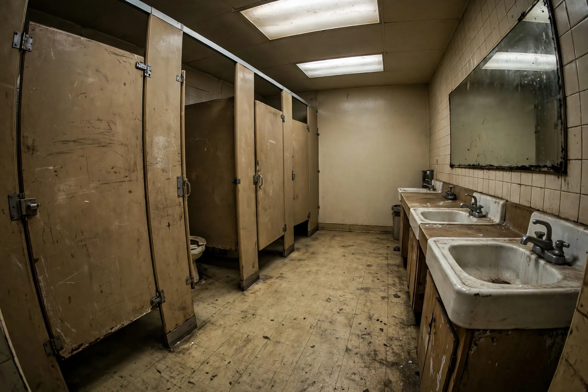 Before photo,  Office Restroom Remodel in Yorktown, by Bowie Bathroom Remodeling Company