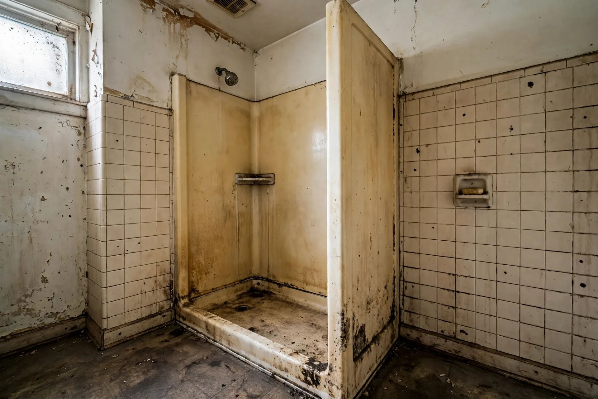 Before photo,  Shower Remodel in Mitchellville, by Bowie Bathroom Remodeling Company